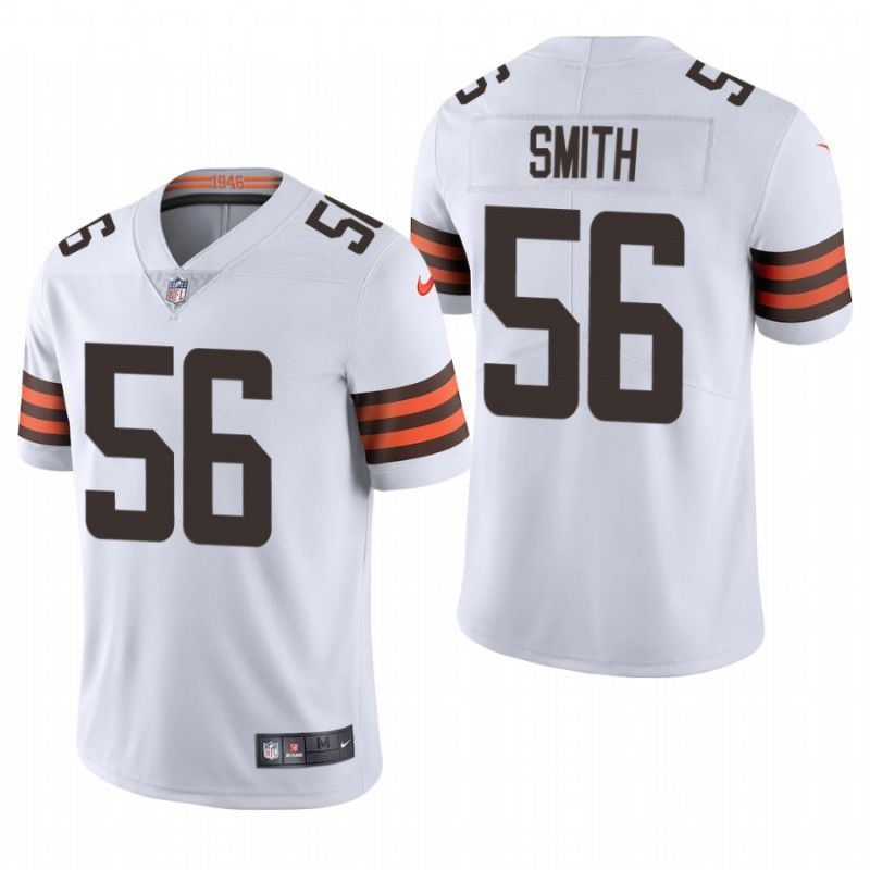 Men Cleveland Browns 56 Malcolm Smith Nike White Game NFL Jersey